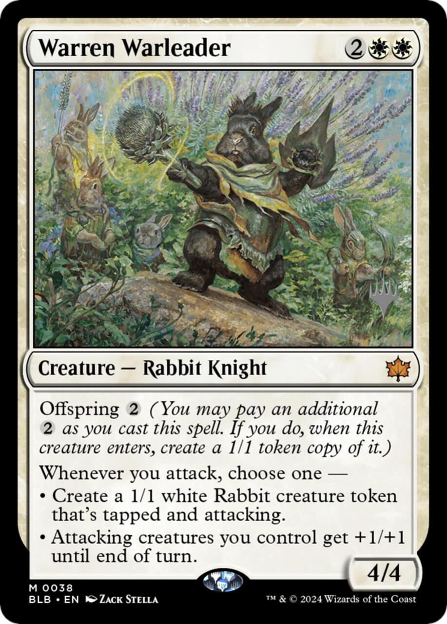 Warren Warleader (Promo Pack Foil) | Bloomburrow